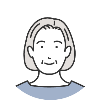 女性 60代のイラスト